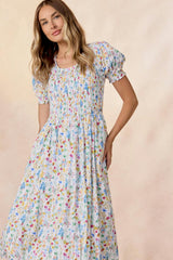 Amelie Dress in Floral Fields
