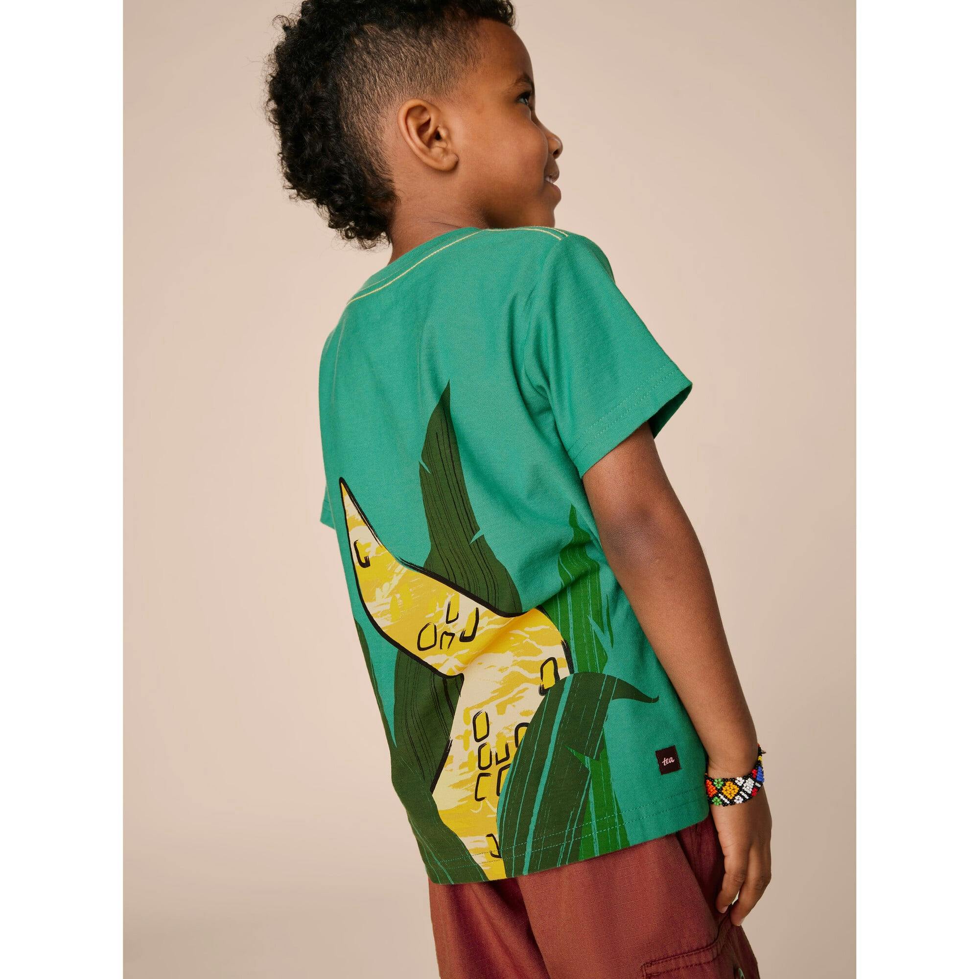 Painterly Croc Graphic Tee, Green
