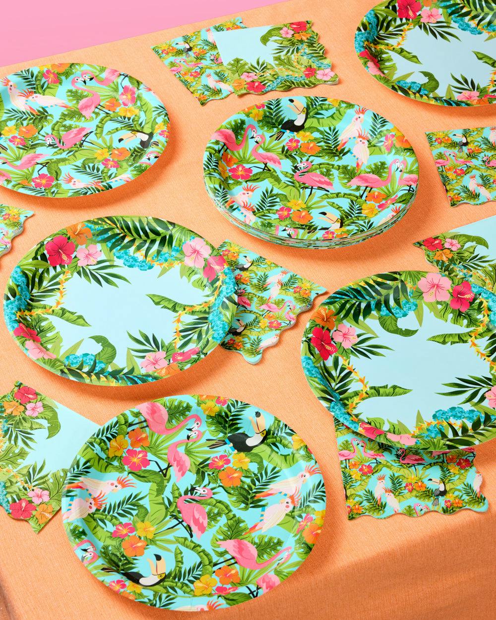 Tropical Plates - 24 paper plates