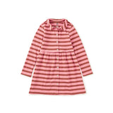 Collared Long Sleeve Shirtdres, Sachet Pink