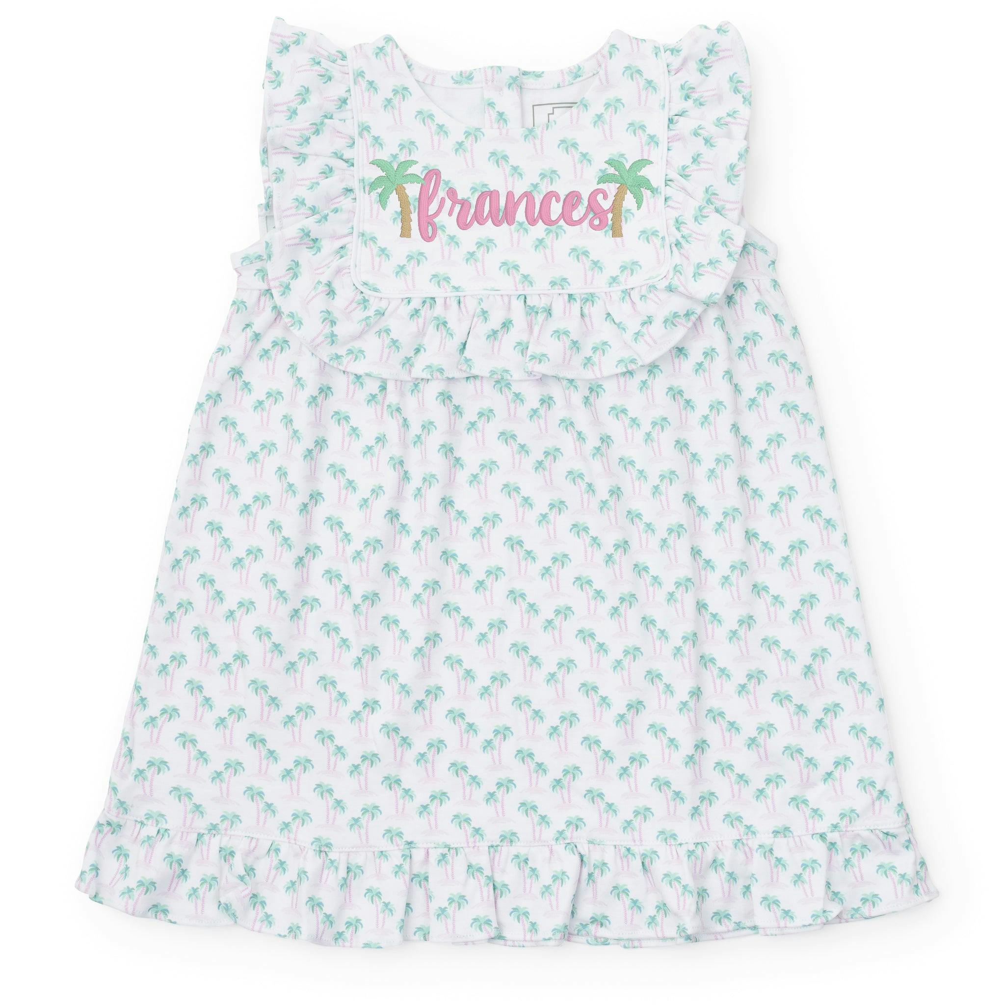 Piper Girls' Dress - Palm Tree Isle Pink