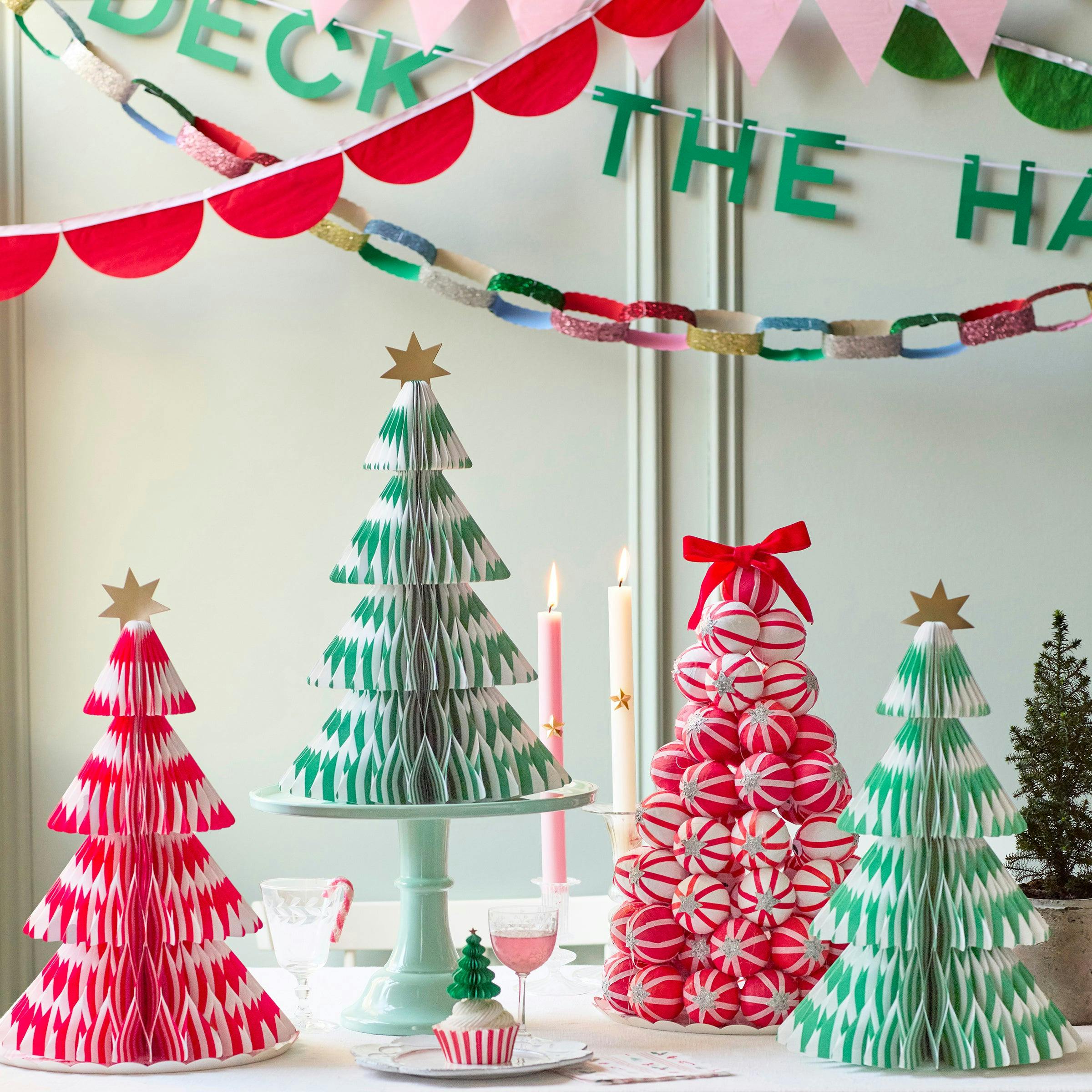 Stripe Paper Honeycomb Trees