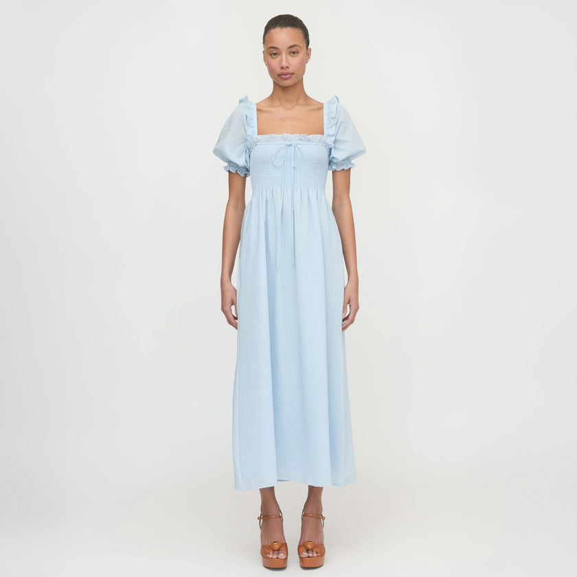 The Scarlett Nap Dress - Pale Blue