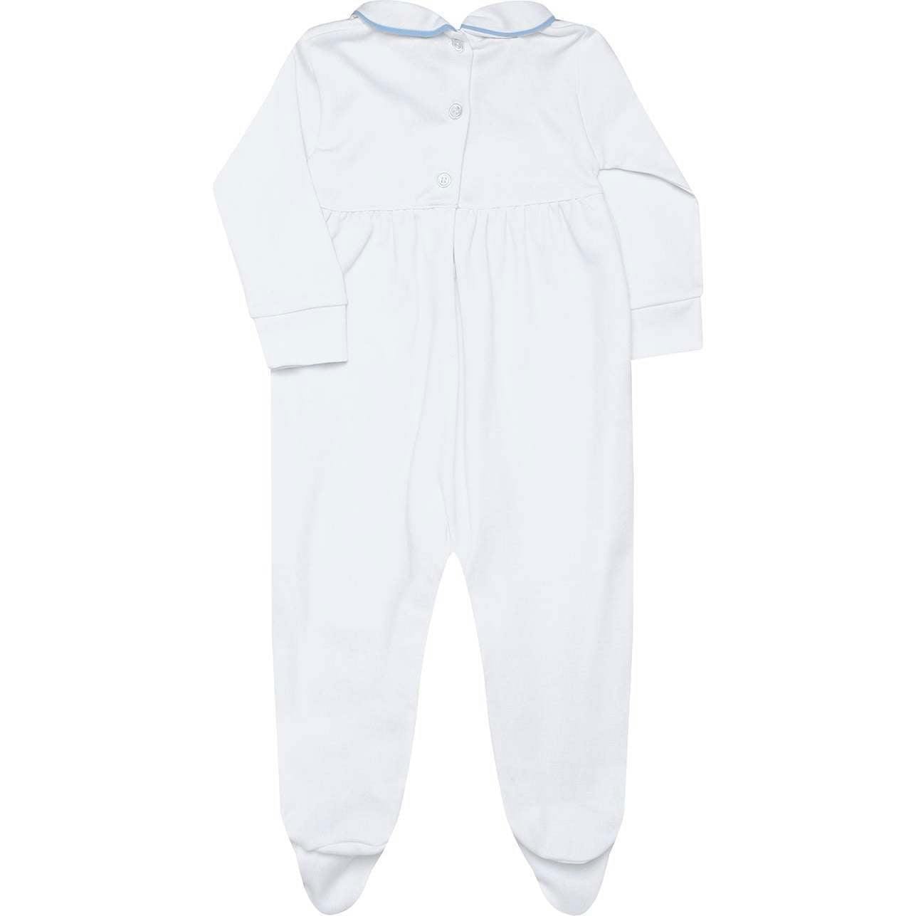 Nella Long Sleeve Smocked Footie