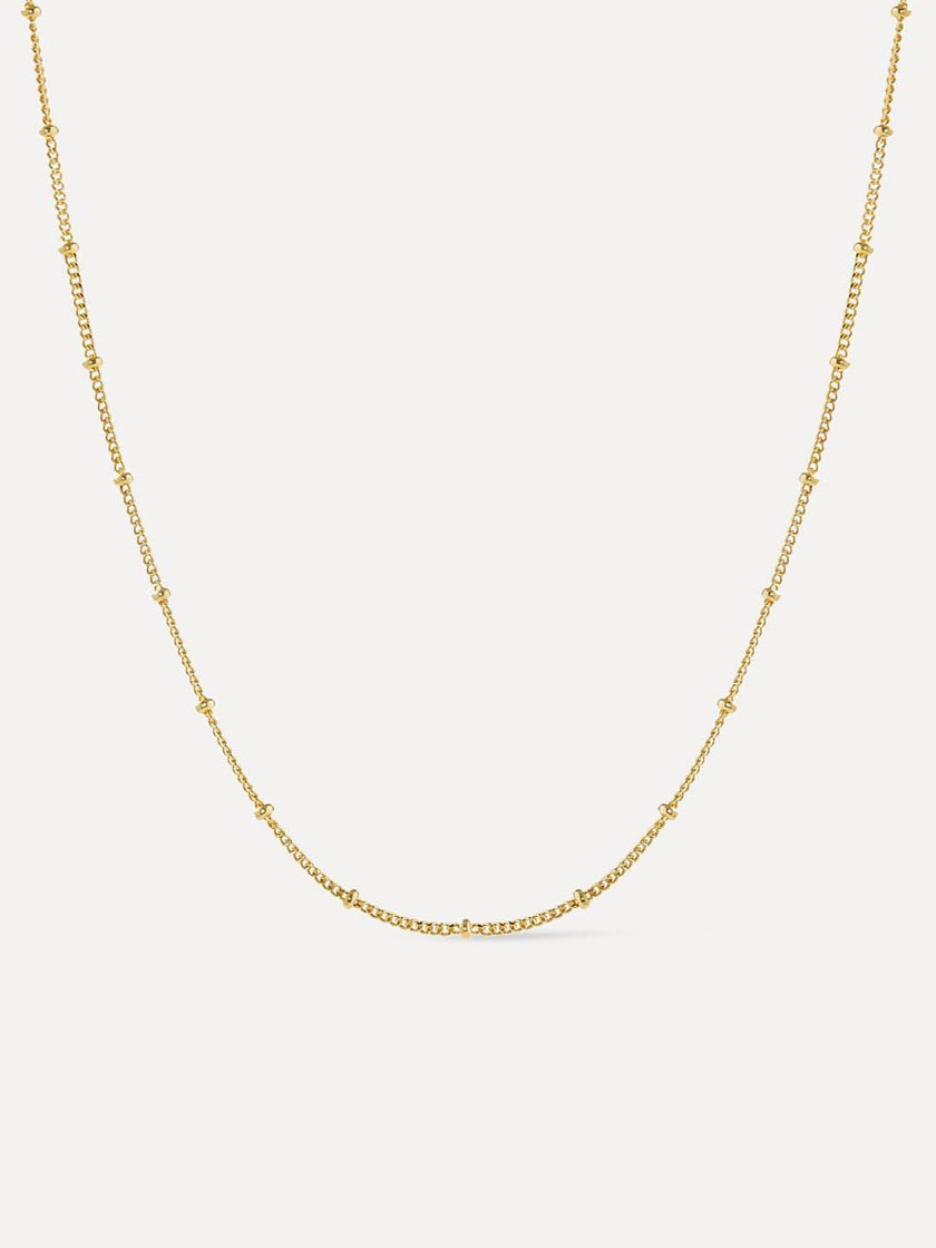 Small Ball Chain Necklace - Ana Gold
