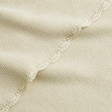 Cotton Knit Blanket, White