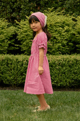 Mini Jessie Dress in Red Gingham