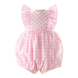 Check Ruffle Babysuit