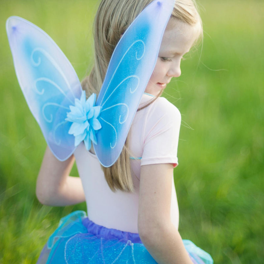 Fancy Flutter Skirt Sets with Wings & Wands