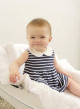 Baby Breton Striped Jersey Dress