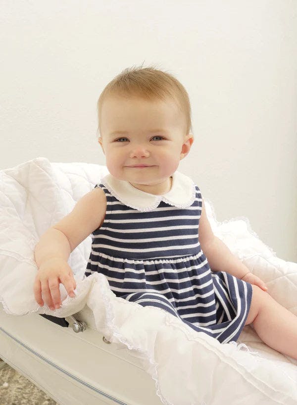Baby Breton Striped Jersey Dress