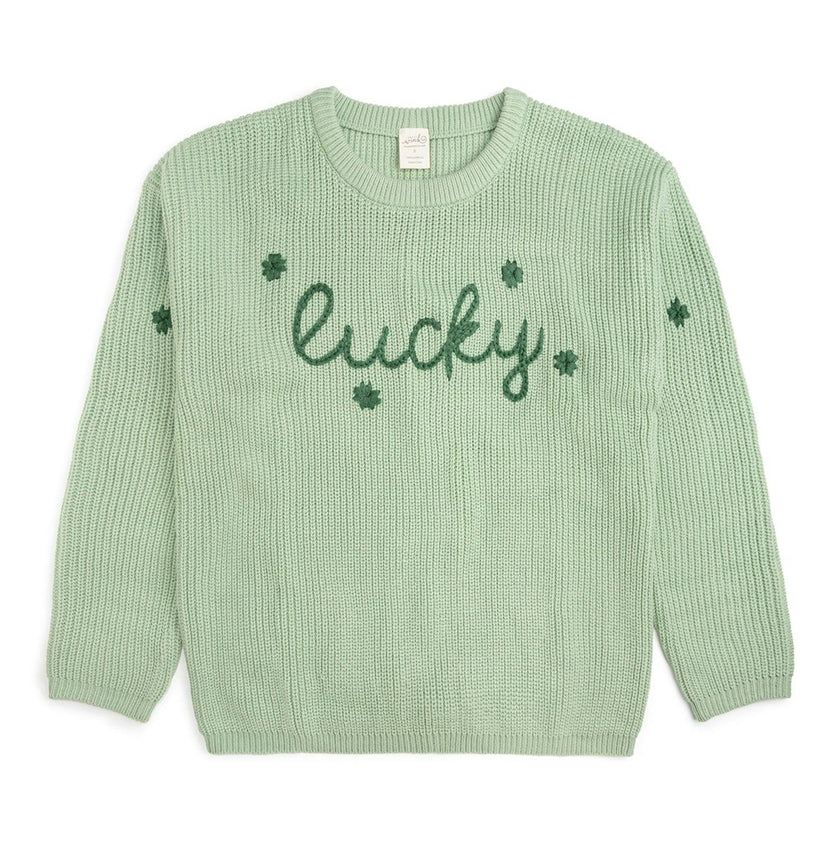 Lucky Shamrock St. Patrick's Day Knit Women's Sweater
