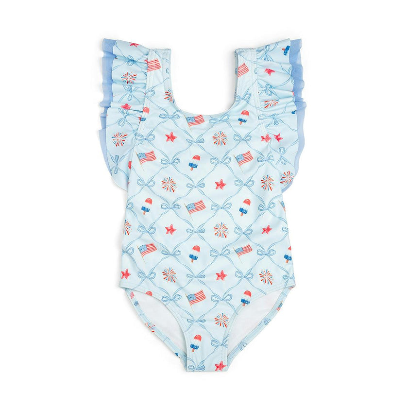 Patriotic Trellis Bathing Suit