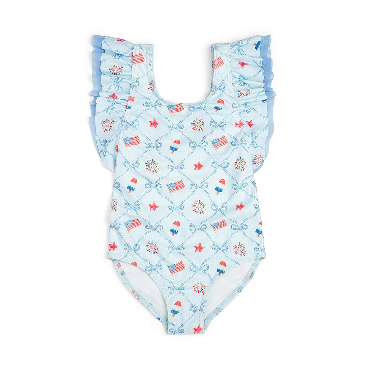 Patriotic Trellis Bathing Suit