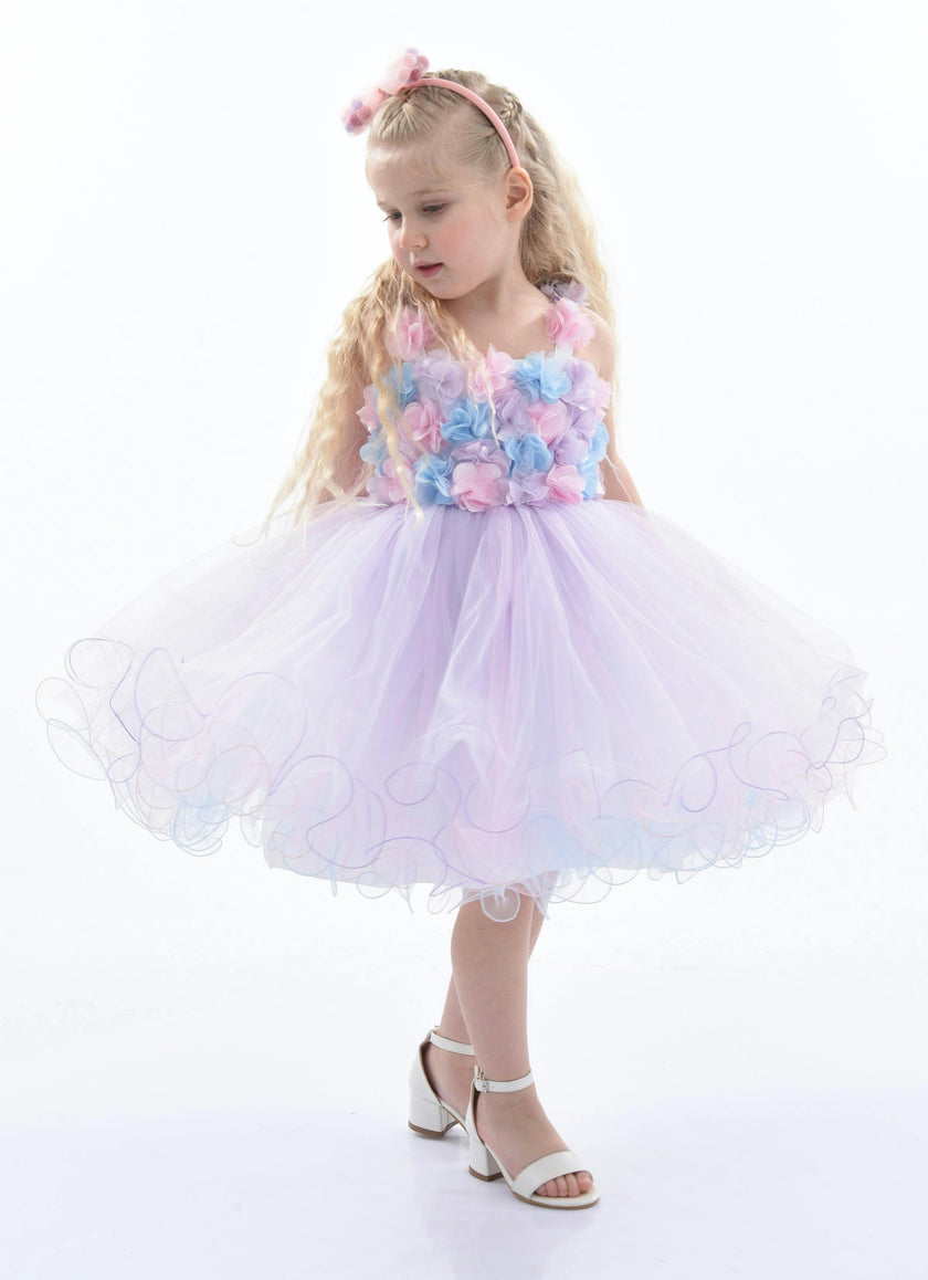 Lilac Rose Campanula Dress