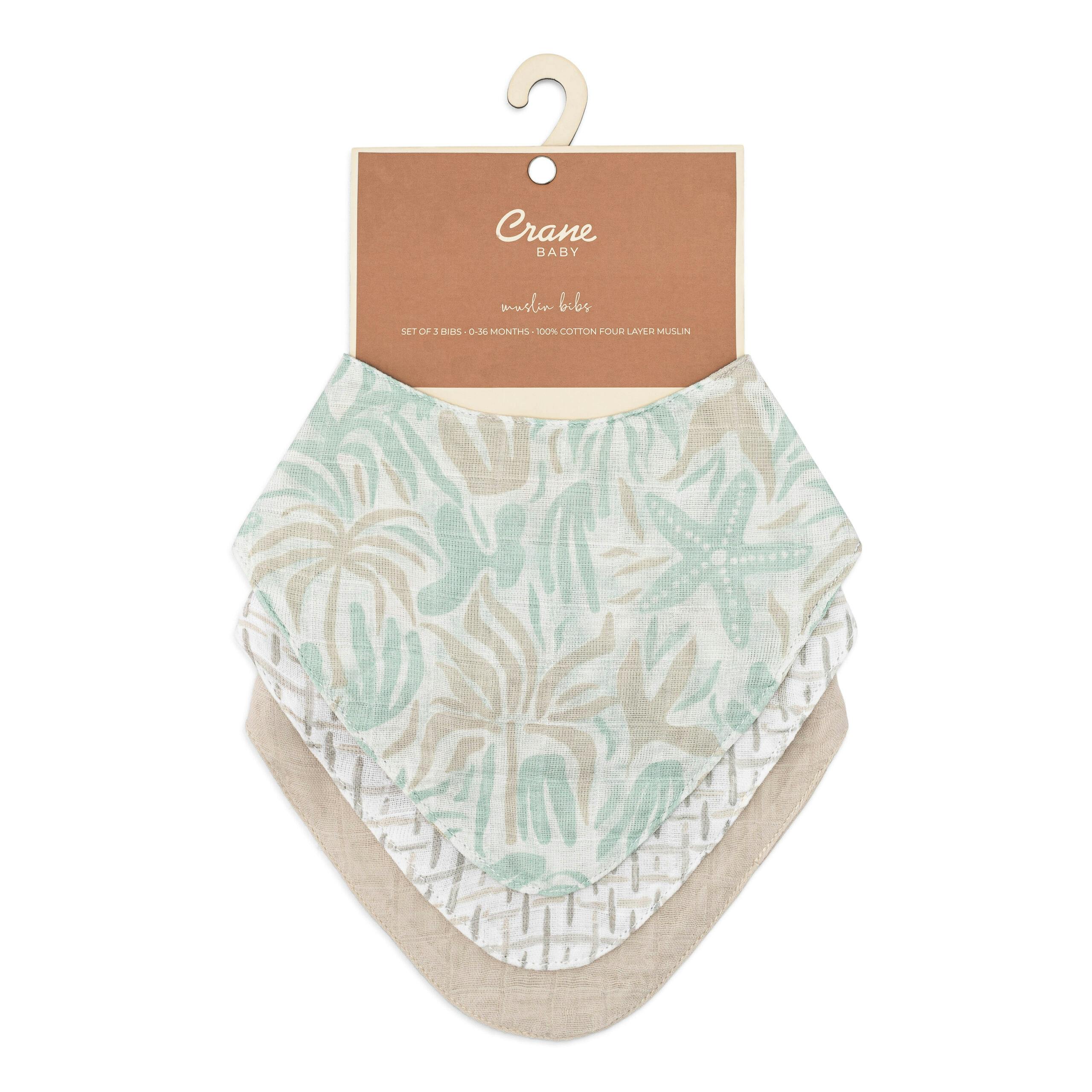 Cove Beach Life Cotton Bandana Baby Bib (3 Pack)