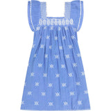 Women's Mini Sandrine Dress, Aegean Blue