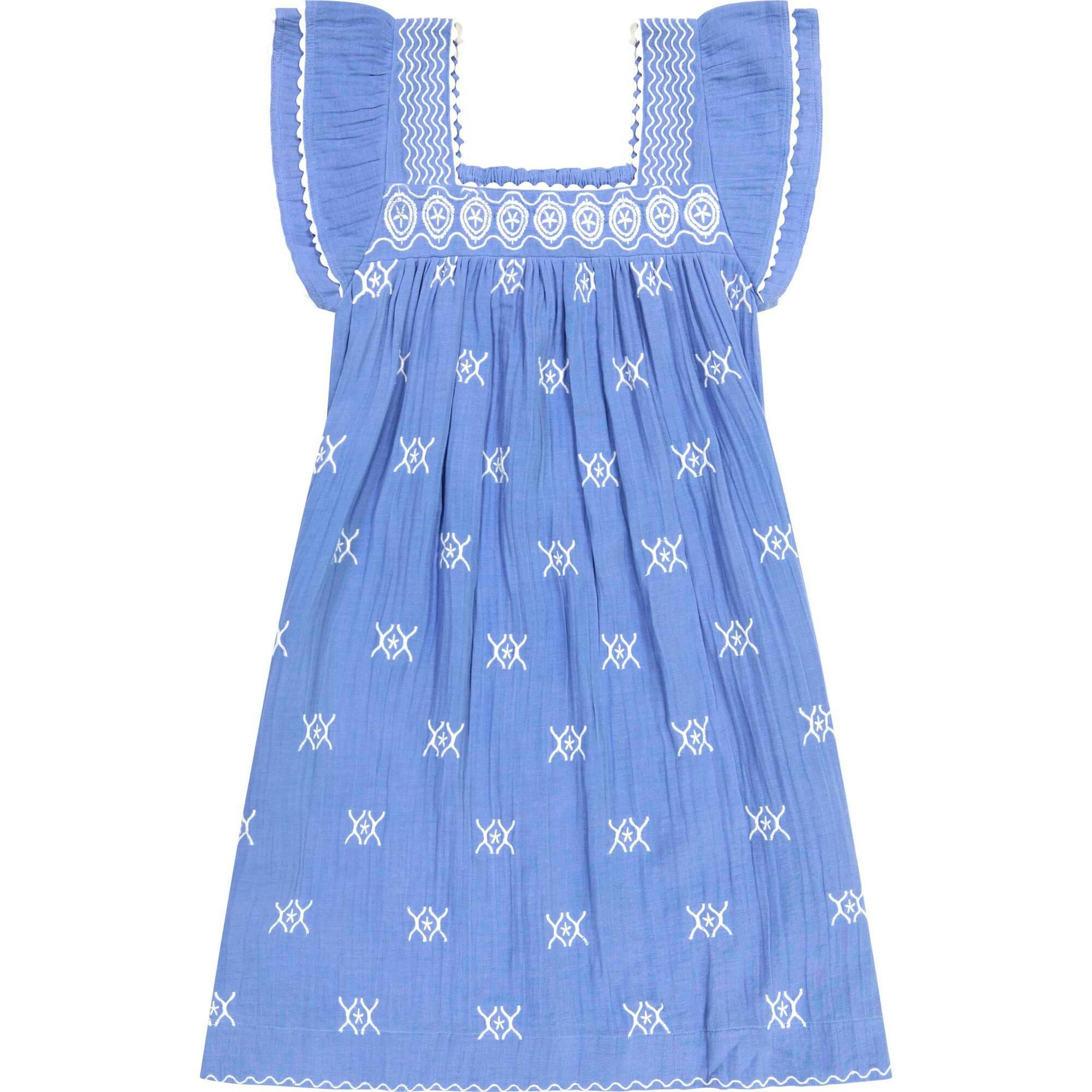 Women's Mini Sandrine Dress, Aegean Blue