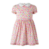 Pink Scalloped Collar Tulip Dress