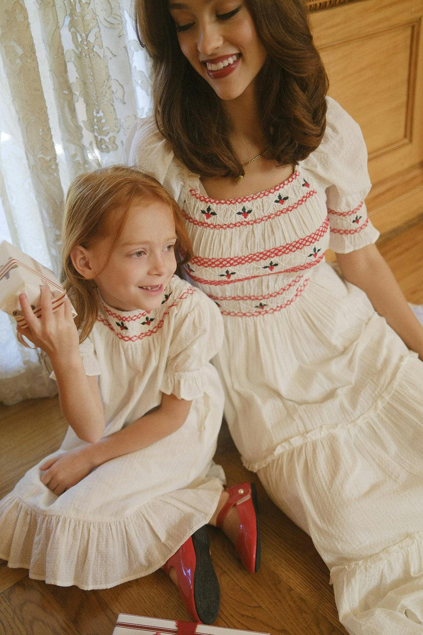 Liesl Dress in White