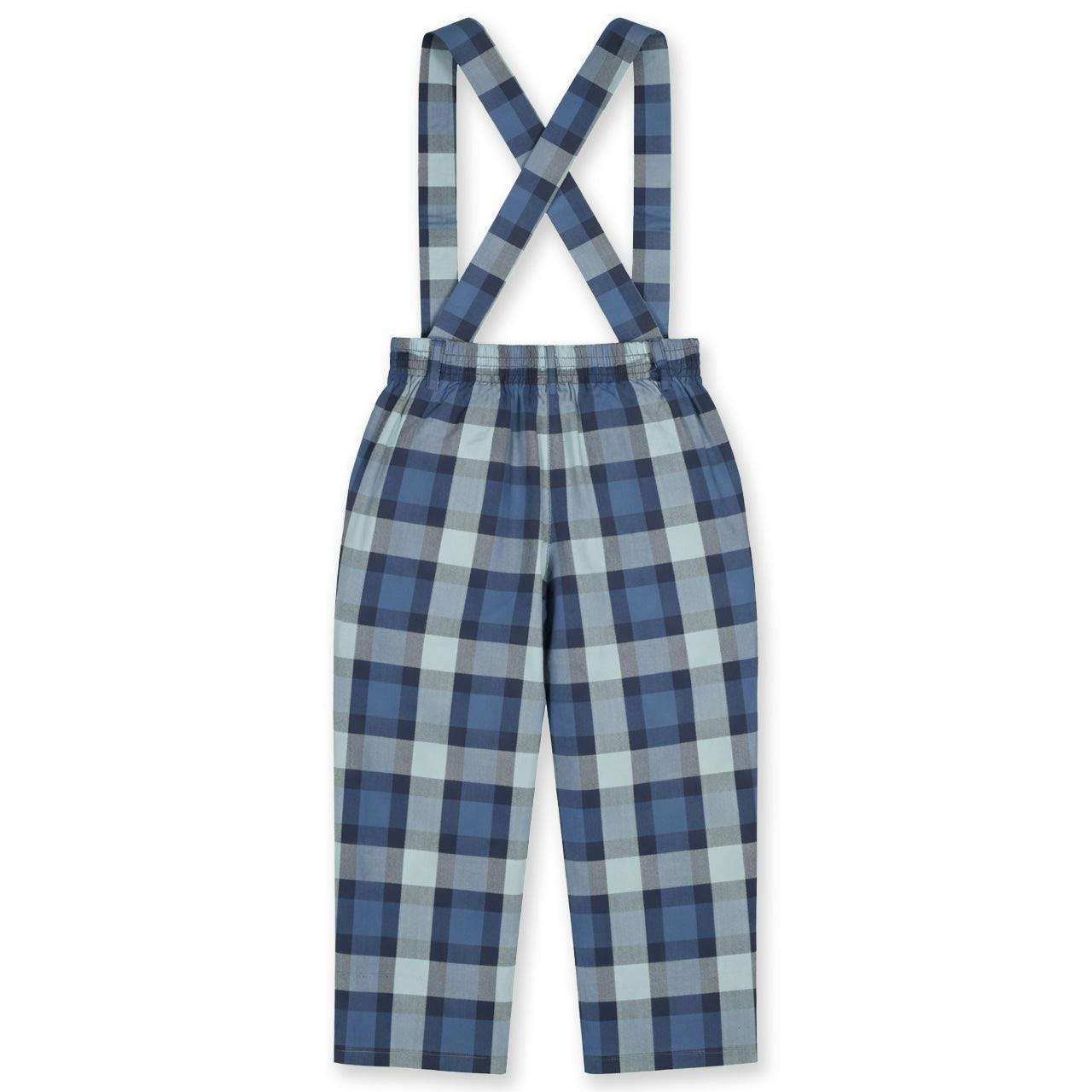 Plaid Pant with Removable Suspenders