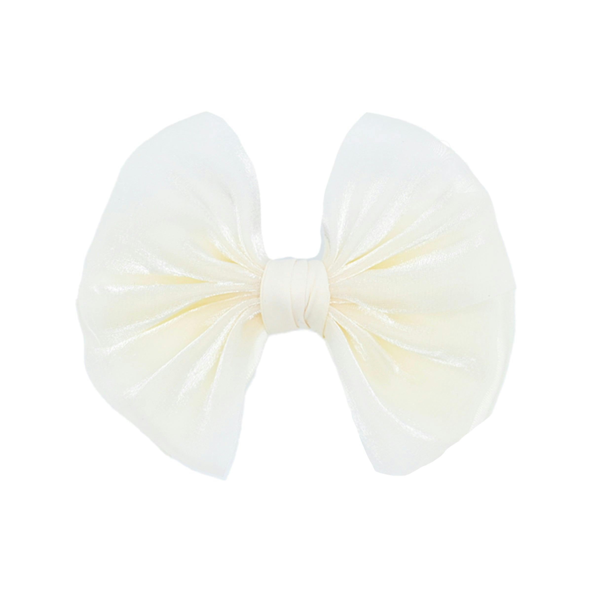 Multicolor Satin Bow Hairclip Set