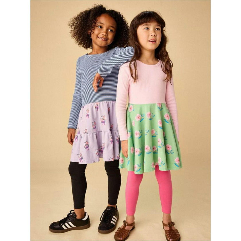 Tiered Skirted Twirl Dress, Multi