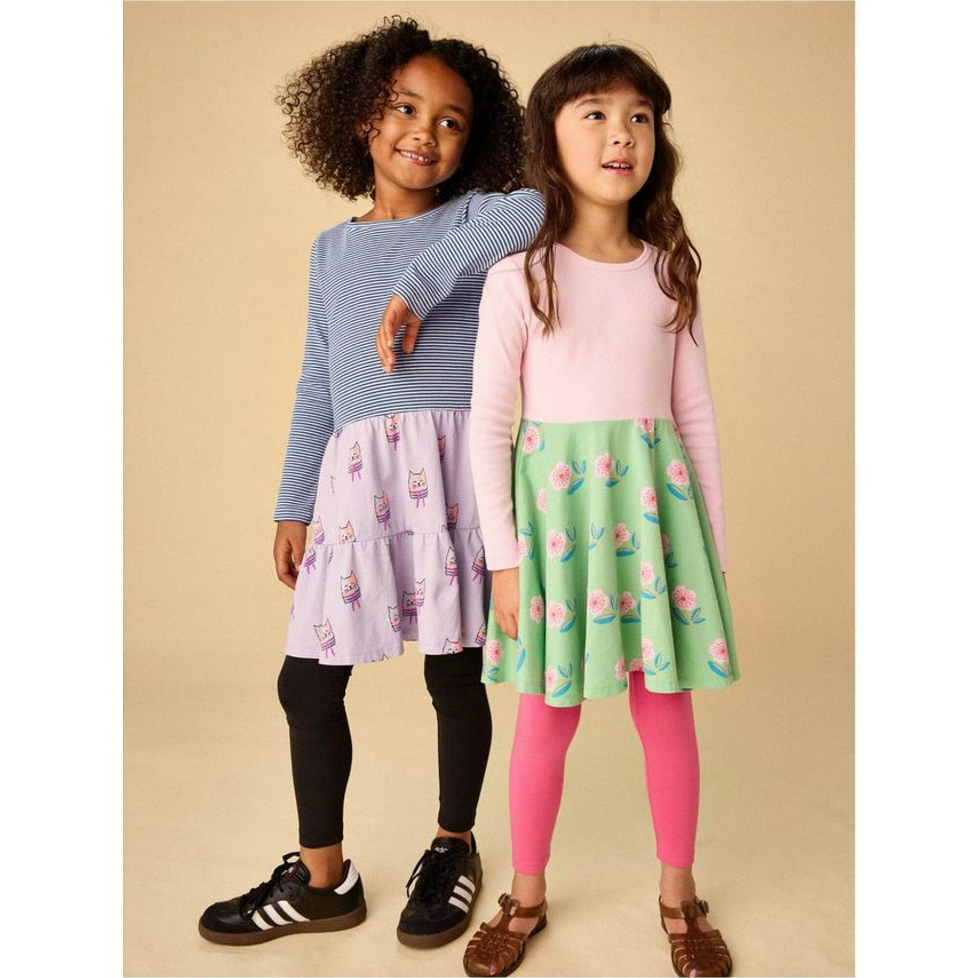 Tiered Skirted Twirl Dress, Multi