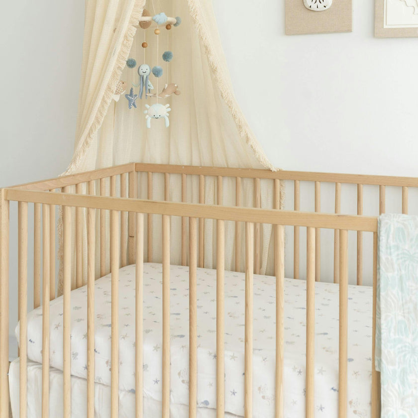 Cove Sea Life Cotton Fitted Crib Sheet