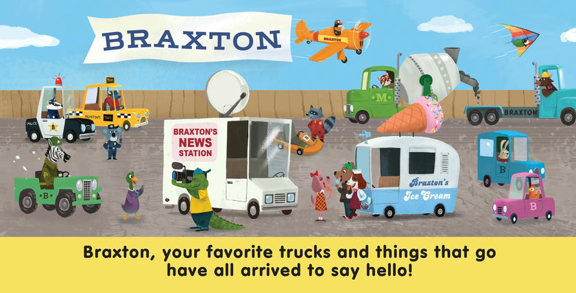 My Big Truck, Little Truck Personalized Board Book