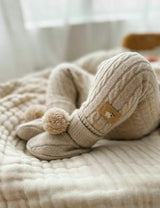 Cashmere Booties Camel Melange