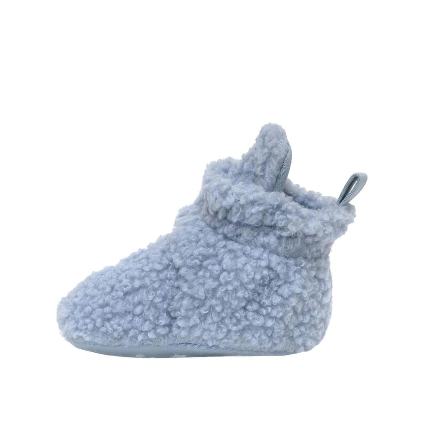 Sherpa Light Blue Snap Bootie