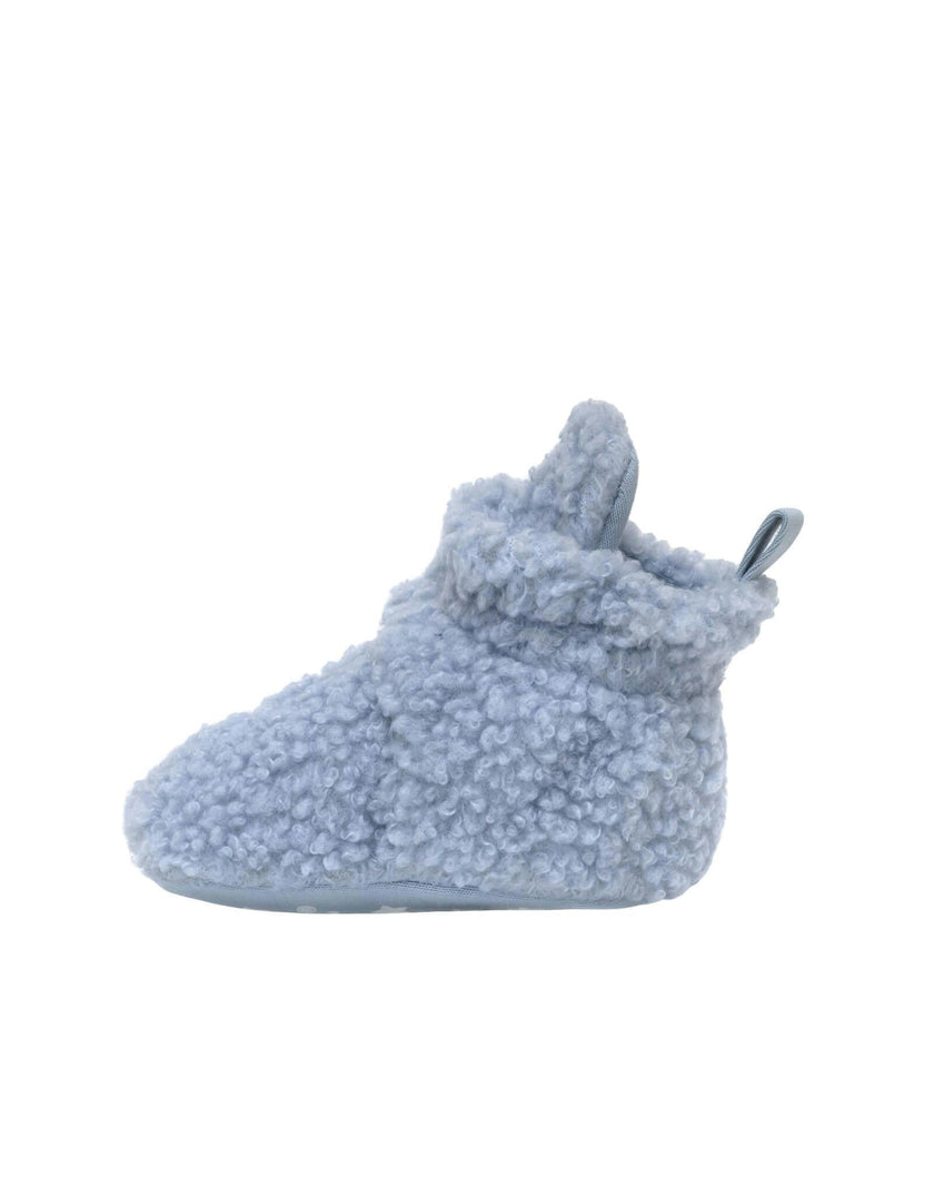 Sherpa Light Blue Snap Bootie
