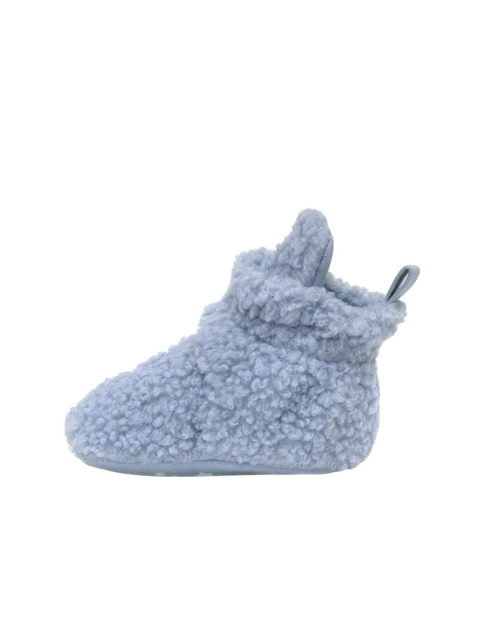 Sherpa Light Blue Snap Bootie