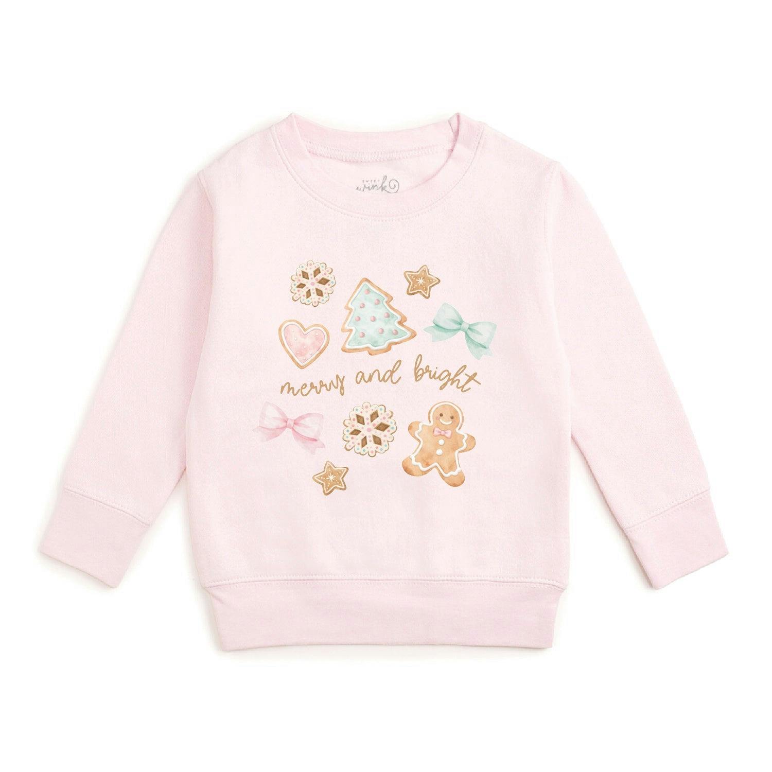 Merry and Bright Gingerbread Christmas Sweatshirt