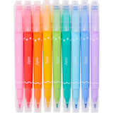 Confetti Stamp Double-Ended Markers - Set of 9