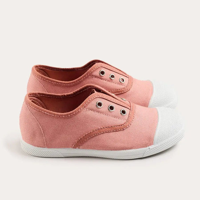 Canvas Plimsolls in Dusty Raspberry (21-36EU)