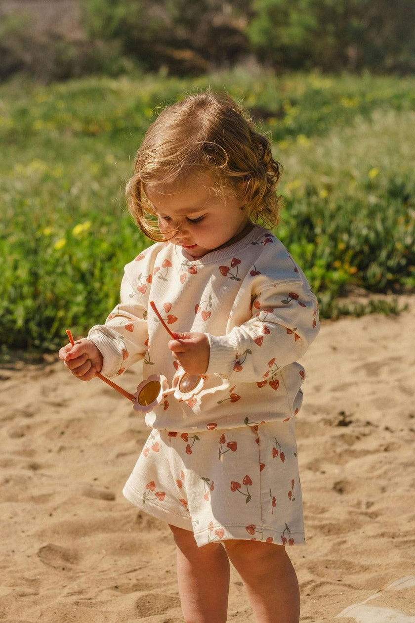 Sweatshirt Set in Cherry Crush