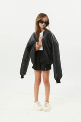 Valley Black Vegan Leather Jacket