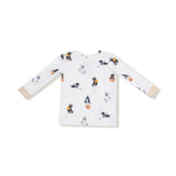 Sporty Puppies - Long Sleeve Loungewear Set