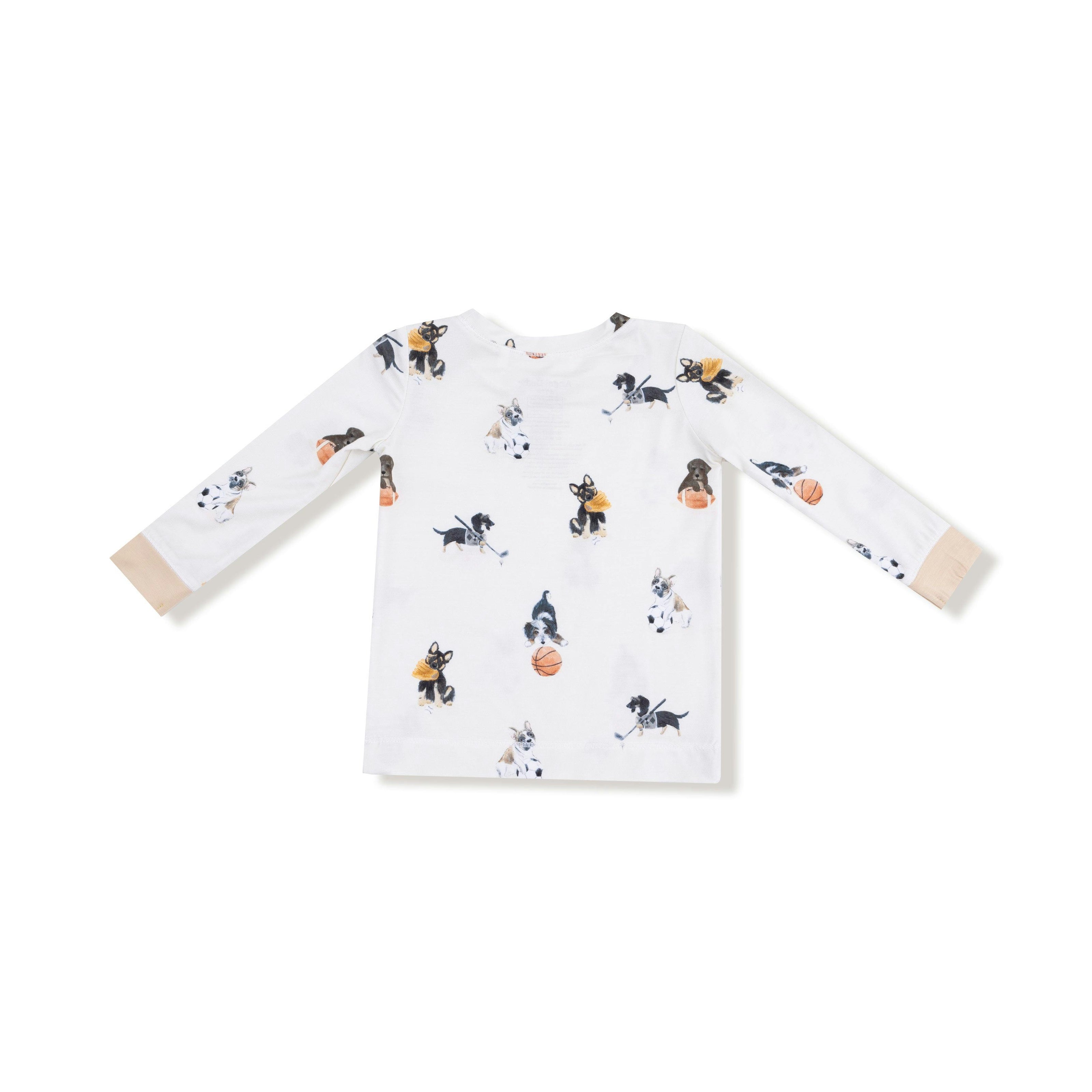 Sporty Puppies - Long Sleeve Loungewear Set