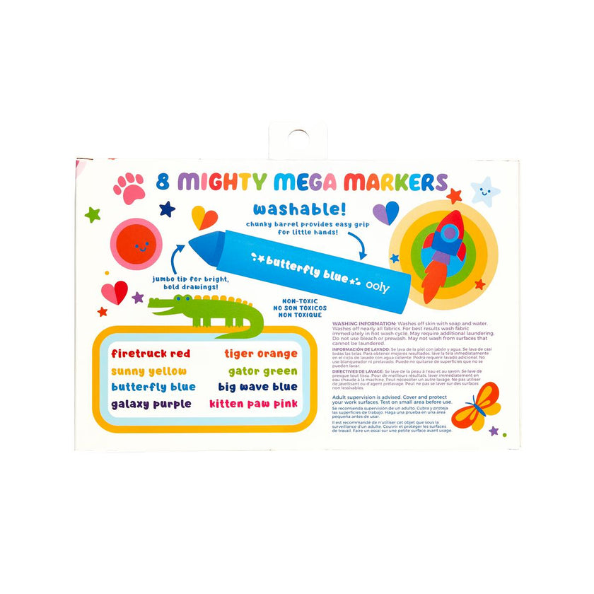 Mighty Mega Markers - Easy to Grip - Set of 8