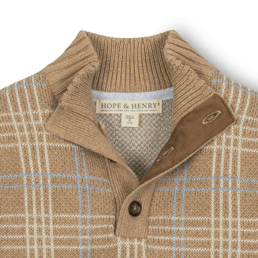 Organic Mock Neck Sweater