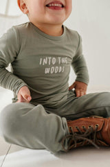 Boy's Long Sleeve Tee Big Bro in Desert