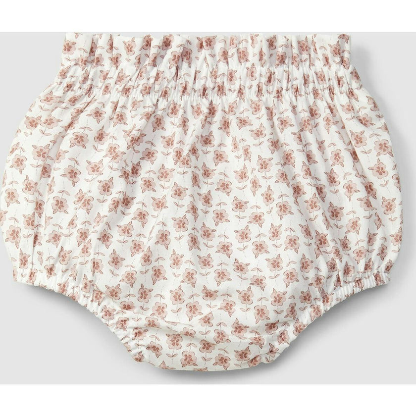 Floral Print Cinched Accent Bloomers