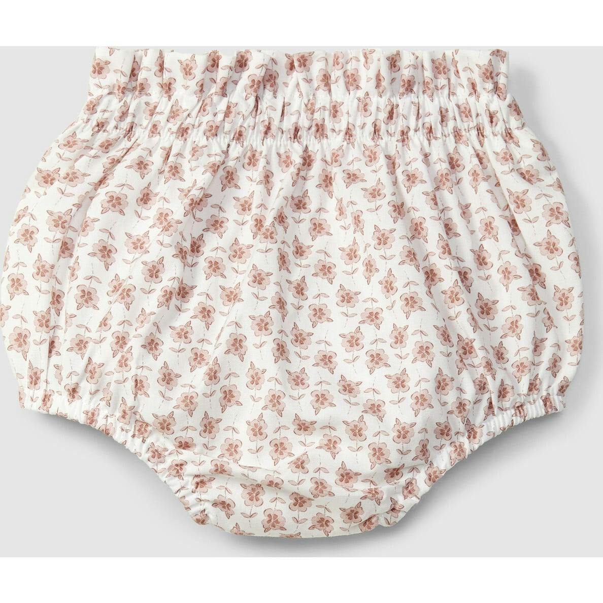 Floral Print Cinched Accent Bloomers