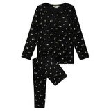 Velour Heart Printed Loungewear Set