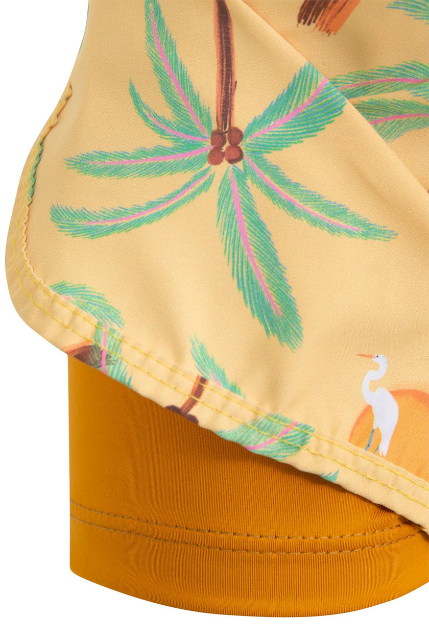 PALMERAS AMARILLO - GIRL SWIMSHORT