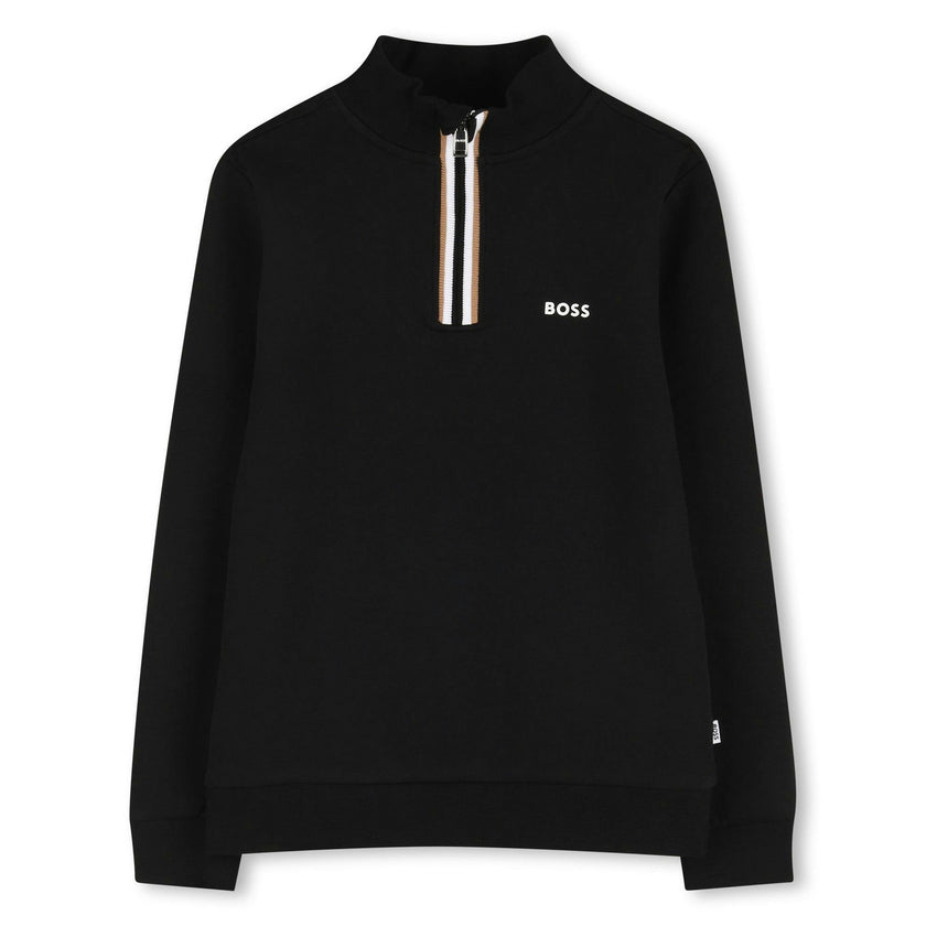 Boys Black Logo Sweatshirt