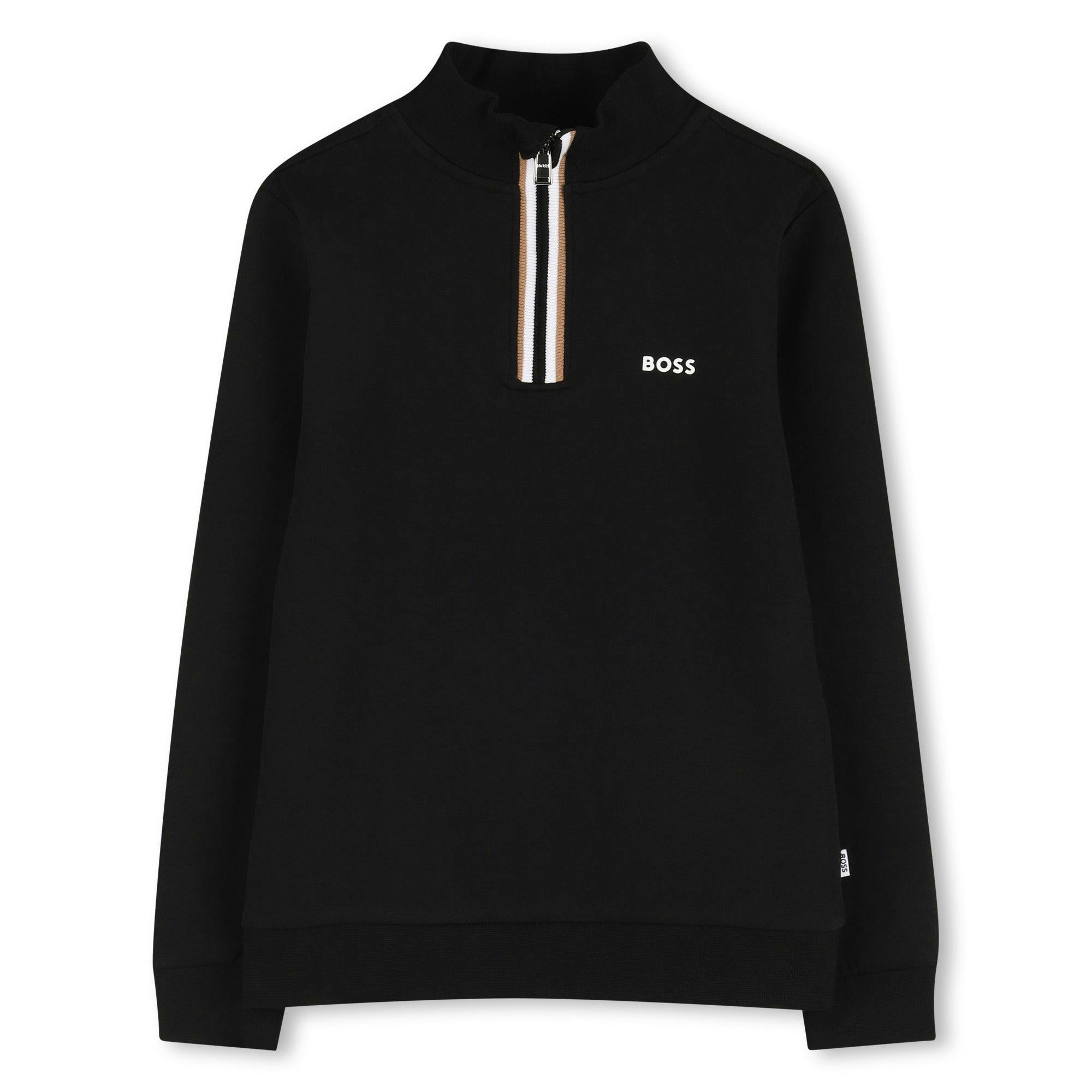 Boys Black Logo Sweatshirt